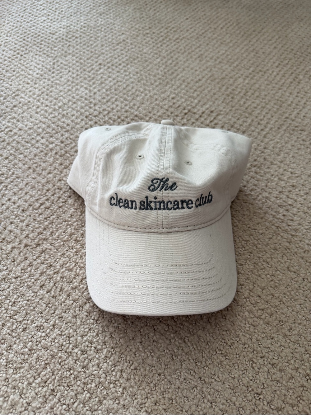 The Clean Skincare Club Women's Cream Baseball Cap